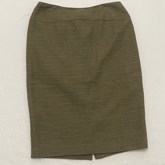 Anthropologie Dresses & Skirts - Anthropologie Moulinette Soeurs Olive Green Textured Pencil Skirt Women's 8